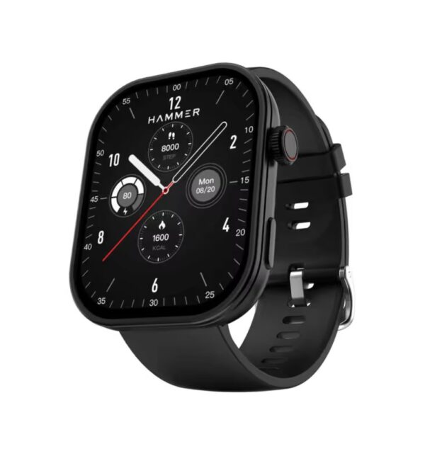 Tussle 2.01" High Definition Smart Watch With Bluetooth Calling (Powder Black)