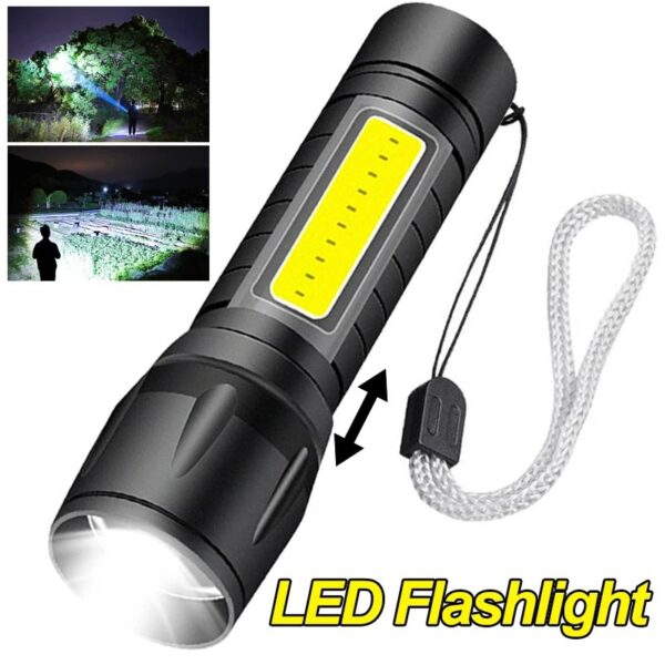 USB Charging Waterproof LED Flashlight 3 Modes - Image 4