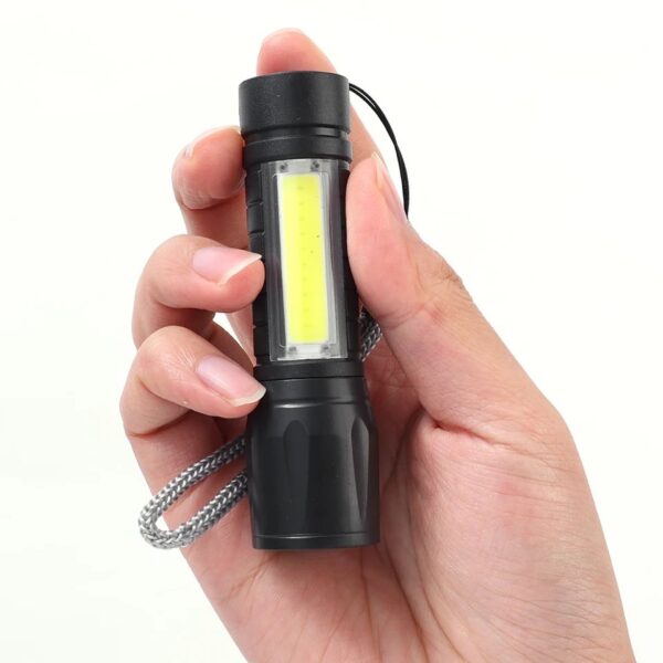 USB Charging Waterproof LED Flashlight 3 Modes - Image 3